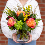 FALL ROSES & HYDRANGEAS - VIBRANT