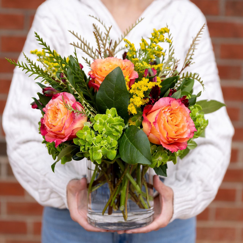 FALL ROSES & HYDRANGEAS - VIBRANT