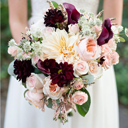 Fall Dahlia Garden Rose Bouquet Kelilabee Flower Company