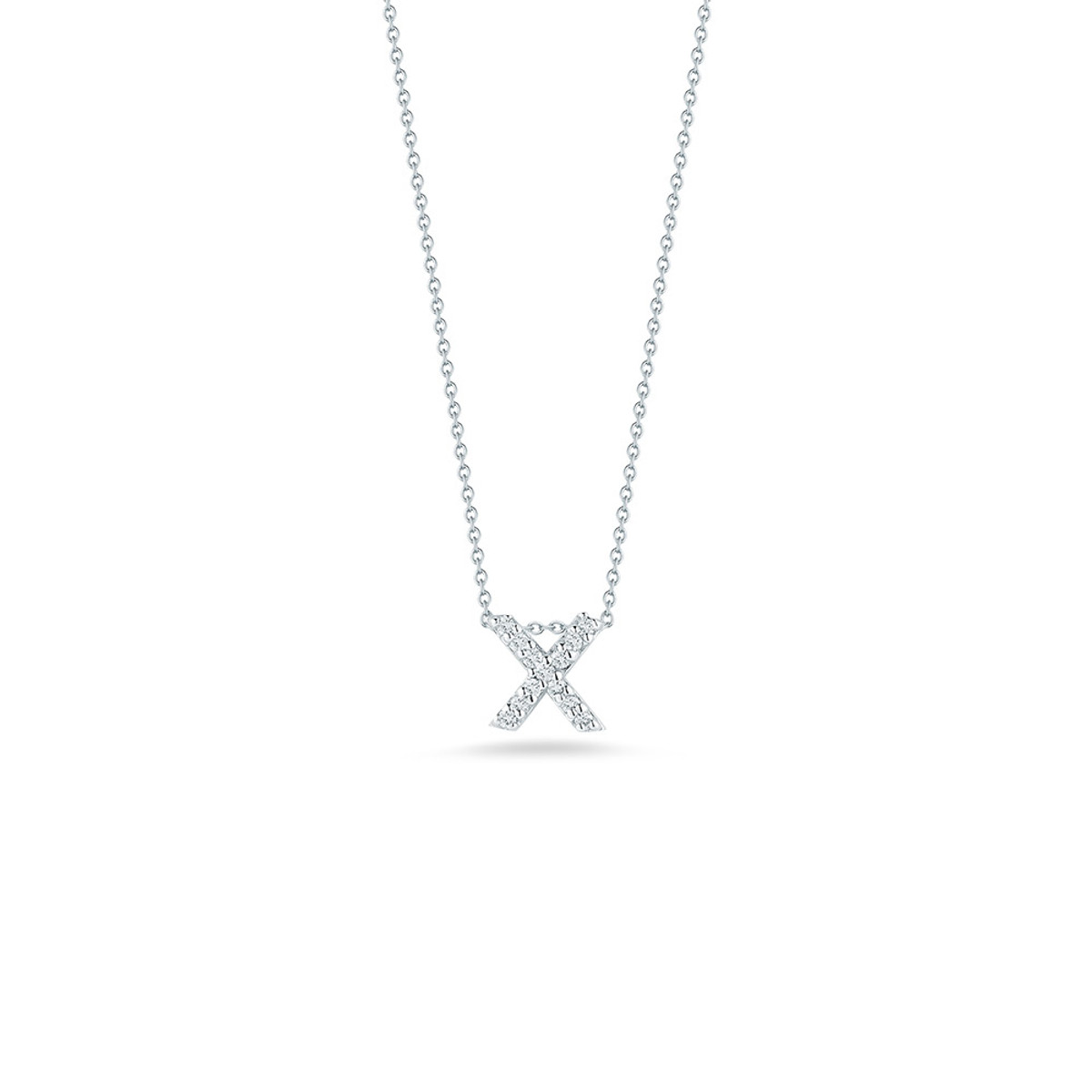 Roberto Coin Initial Thoughts Diamond Letter Pendant Necklaces