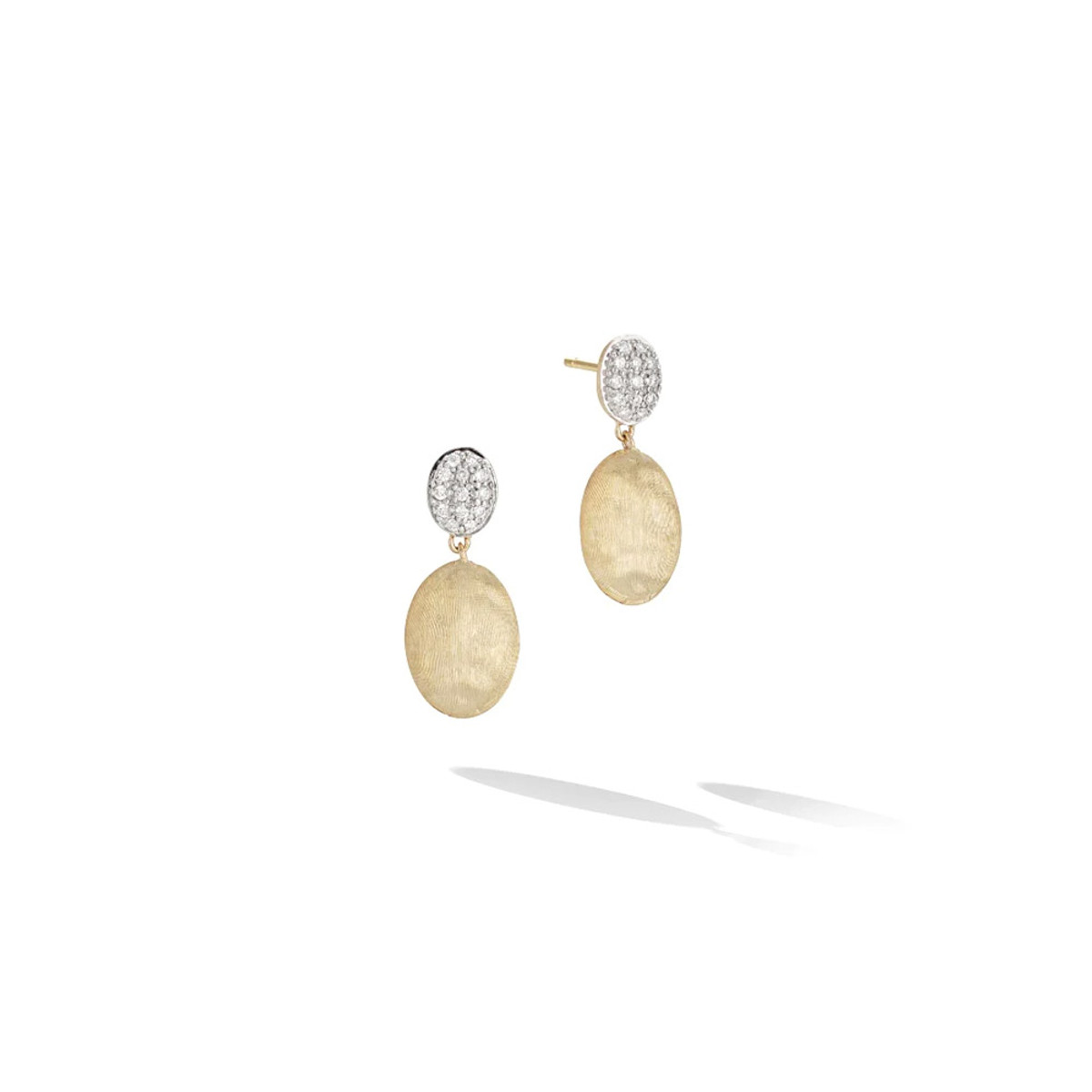 Marco Bicego Siviglia 18K Yellow Gold & Diamond Drop Earrings-DEQT1265