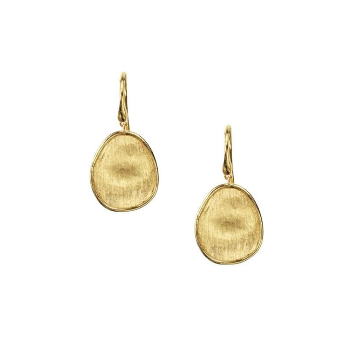 Marco Bicego Lunaria 18K Yellow Gold Oval Drop Earrings-JER181511