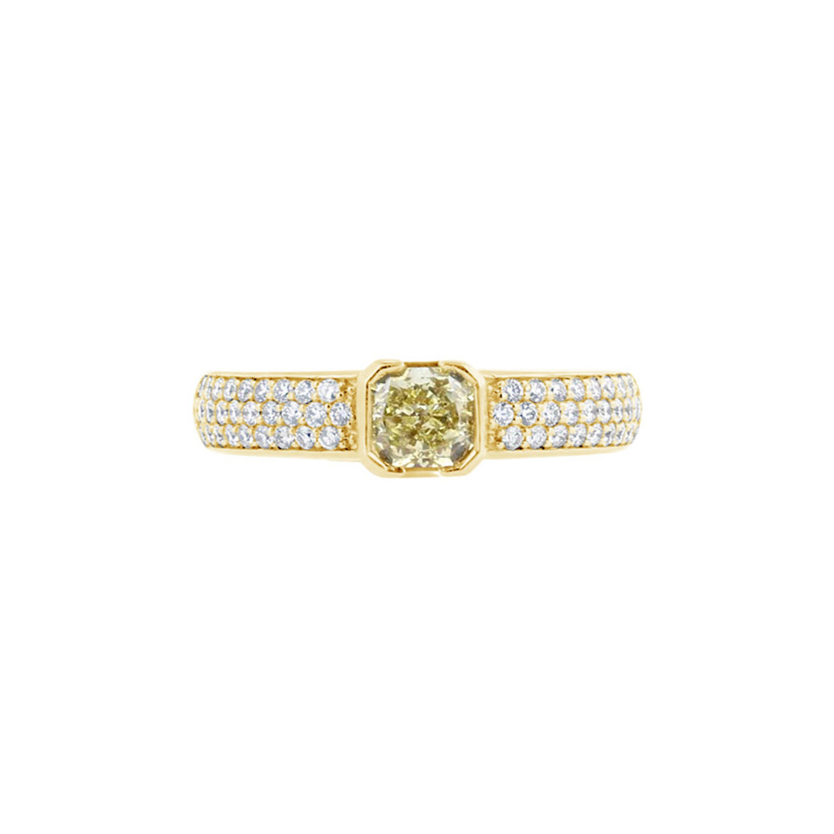 Norman Silverman 18KT Yellow Gold & GIA Yellow Diamond Pave Band-DSHFF0223