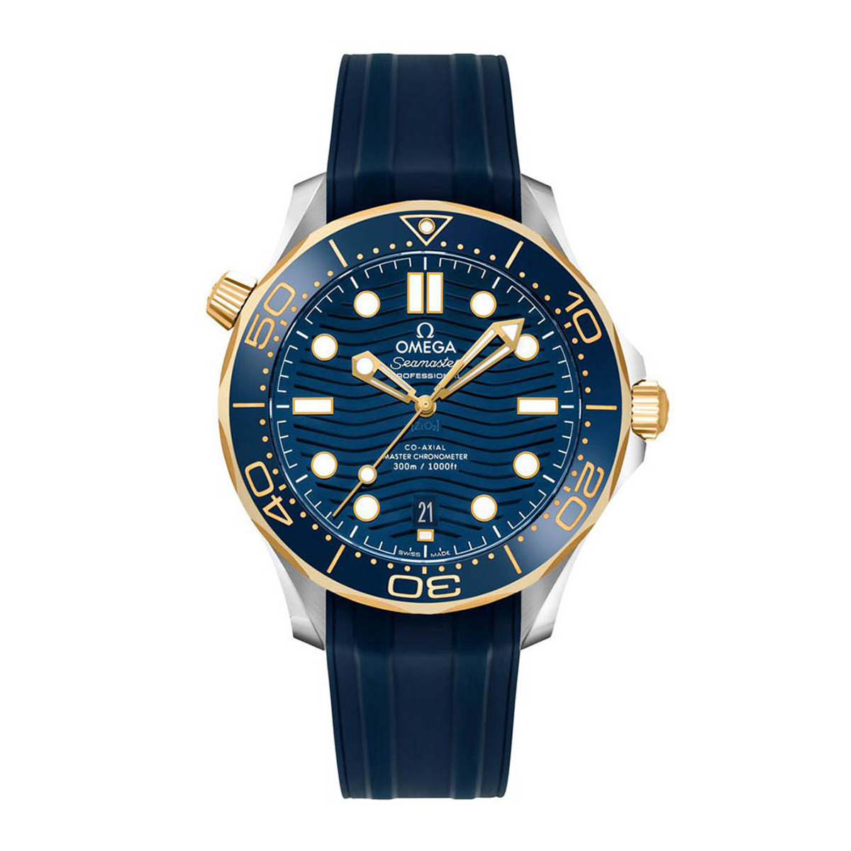 Omega Seamaster Diver 300M 18K Yellow Gold & Steel 42mm 210.22.42.20.03.001-WOMG0808 Product Image