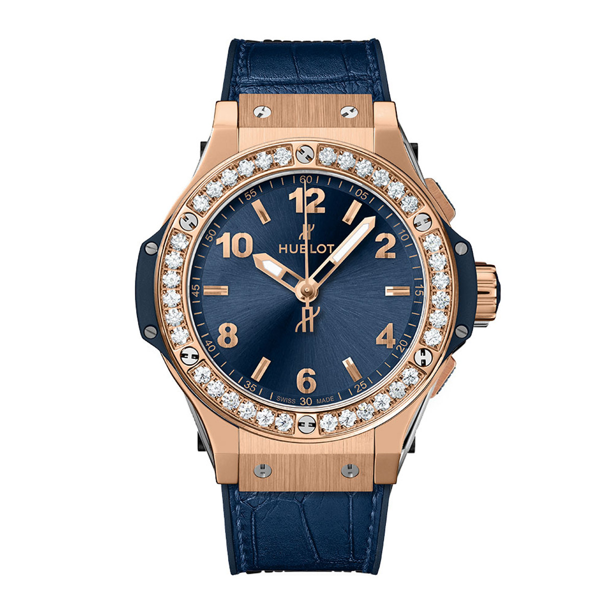 Hublot Big Bang Gold Blue Diamonds 38mm 361.PX.7180.LR.1204-WHBL0019