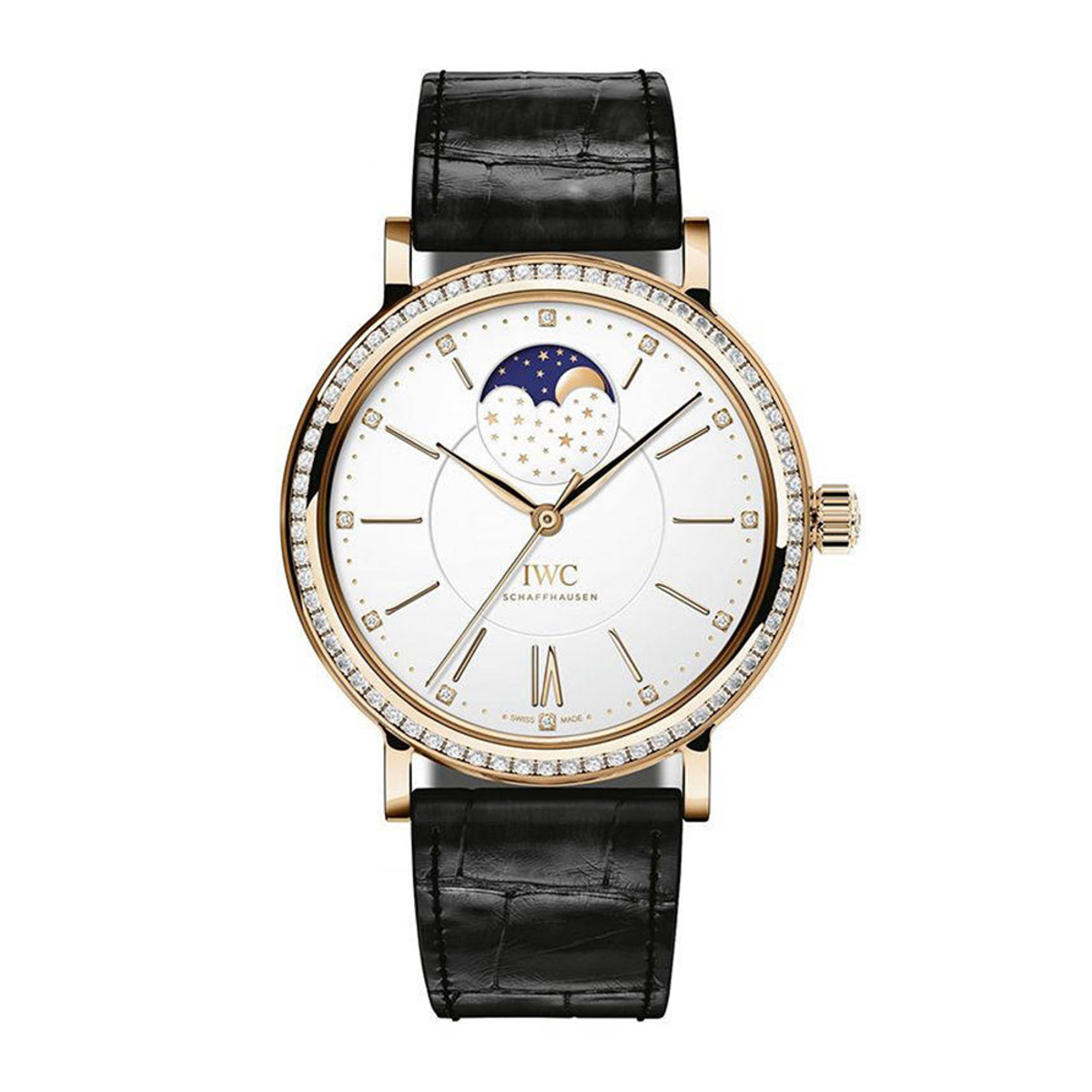 IWC Schaffhausen Portofino Moon Phase Automatic 37 18K Rose Gold IW459009-WIWCL0012 Product Image