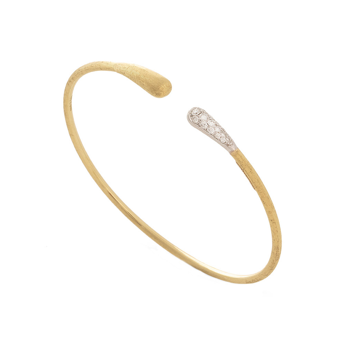 Marco Bicego Lucia 18K Yellow Gold & Diamond Kissing Cuff Bracelet-DIBR6657