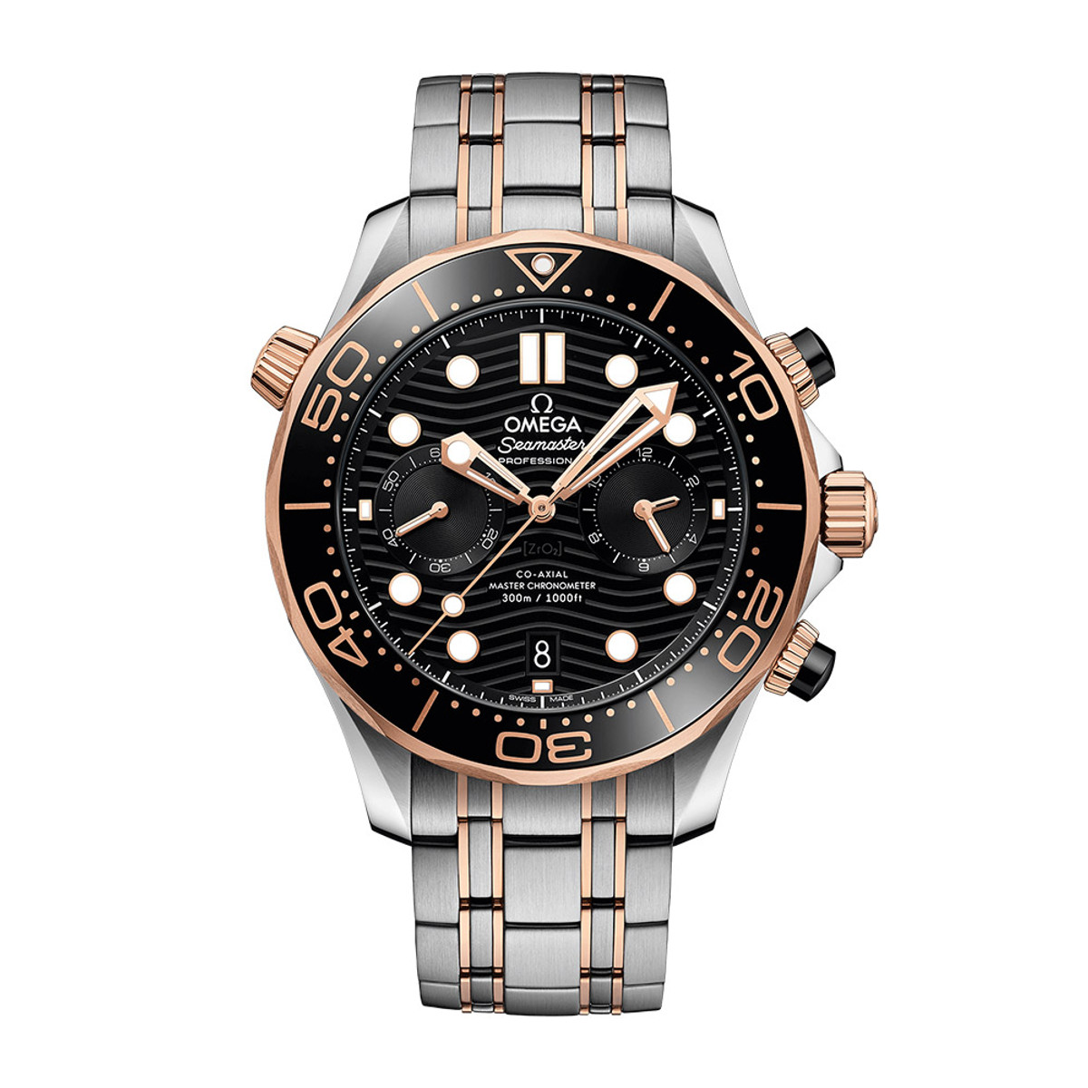 Omega Seamaster Diver 300M Chronograph 18K Sedna Gold & Steel 44mm 210.20.44.51.01.001-WOMG0888