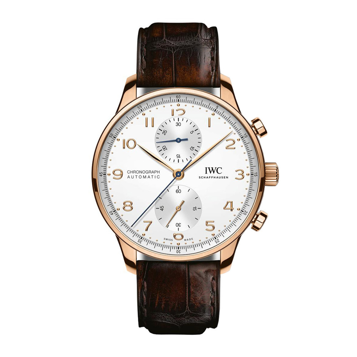 IWC Schaffhausen Portugieser Chronograph 18K Rose Gold IW371611-21260 Product Image