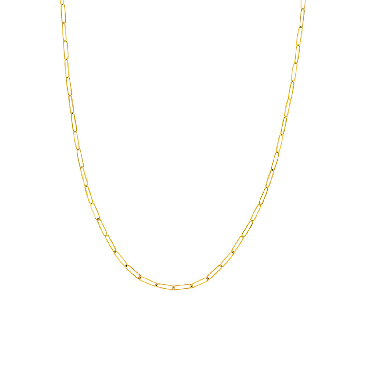 Hyde Park Collection Elong Link Chain Necklace-21912