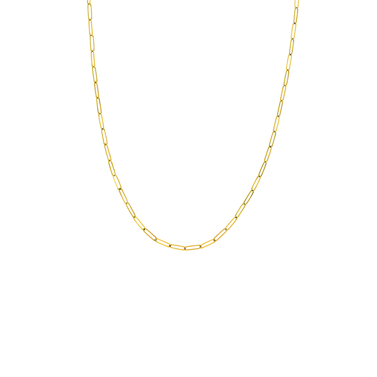 Hyde Park 14K Yellow Gold 20" 2.6mm Paperclip Chain-23778