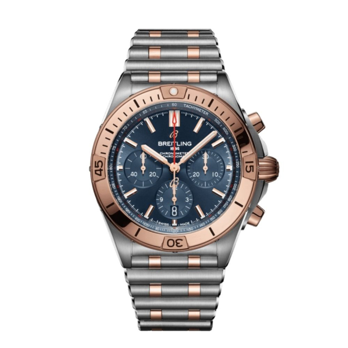 Breitling Chronomat 42 B01 Automatic Chronograph 18K Rose Gold & Steel UB0134101C1U1-23986