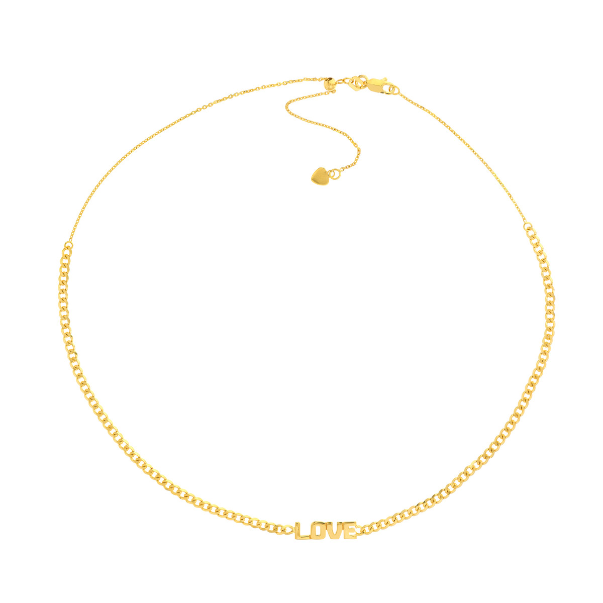 Hyde Park 14KT Yellow Gold Love Choker Necklace-26415