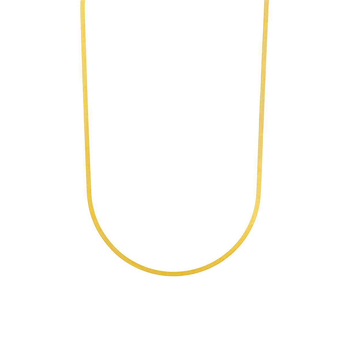 Hyde Park Collection Herringbone Chain Necklace-26419