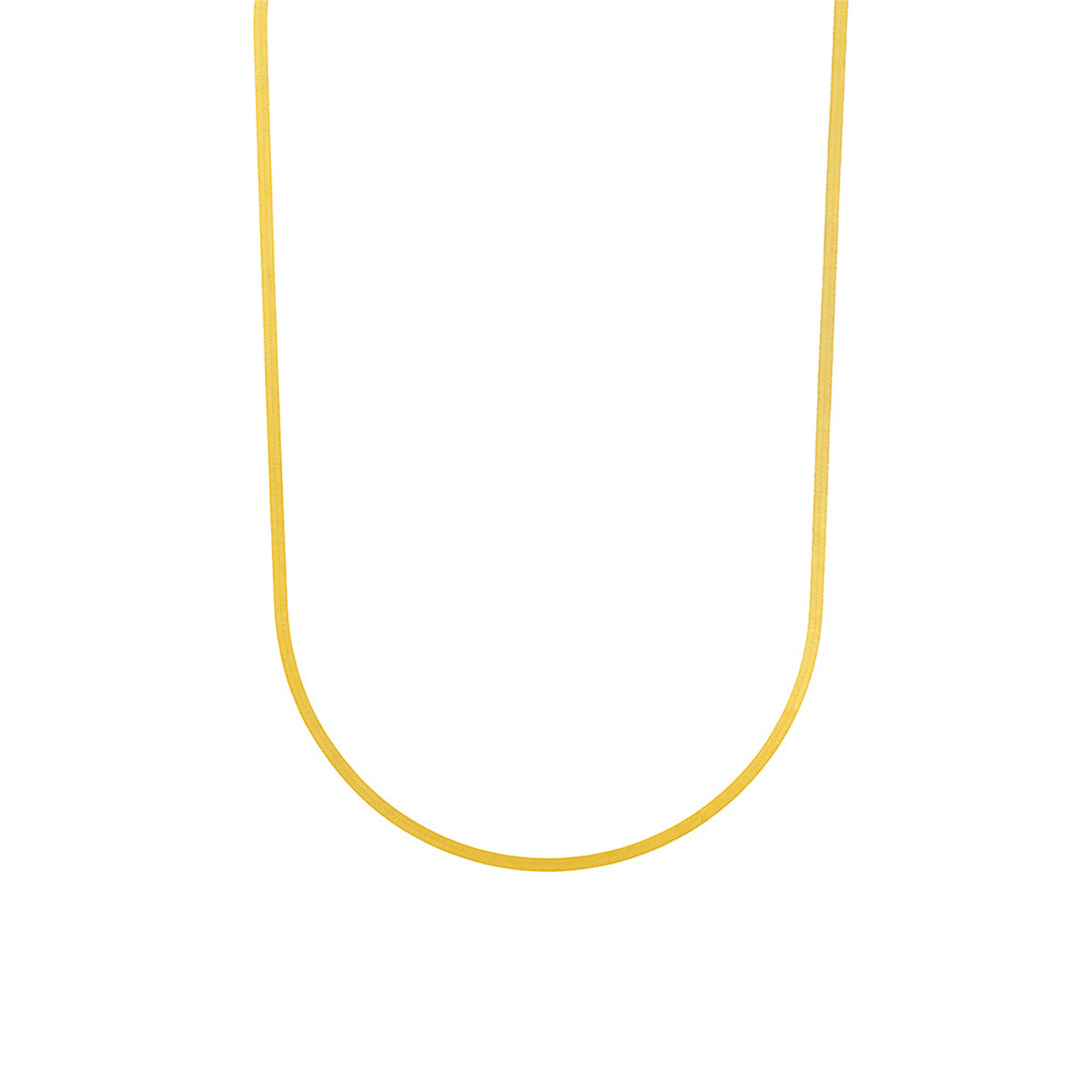 Hyde Park Collection Herringbone Chain Necklace-26419 Product Image