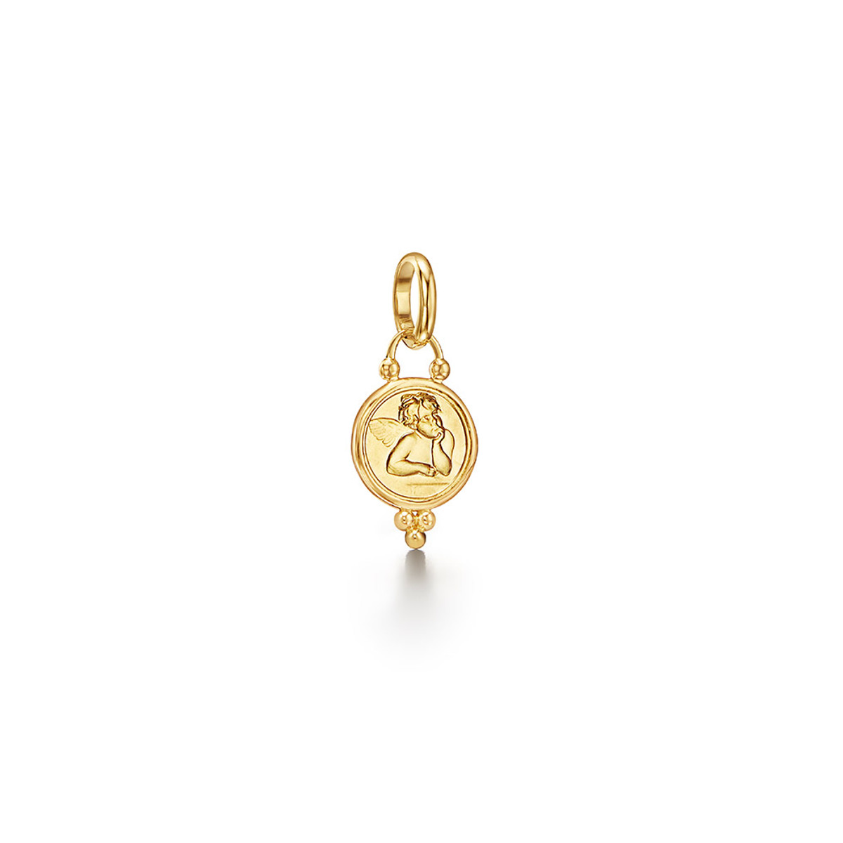 Temple St. Clair 18K Yellow Gold Small Angel Pendant-27131
