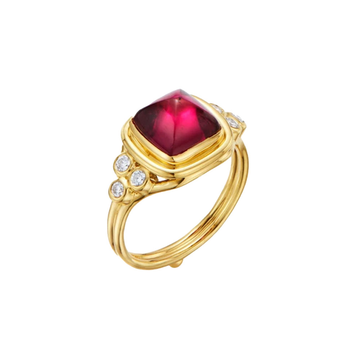 Temple St. Clair 18K Yellow Gold Collina Rubellite Ring-27207 Product Image