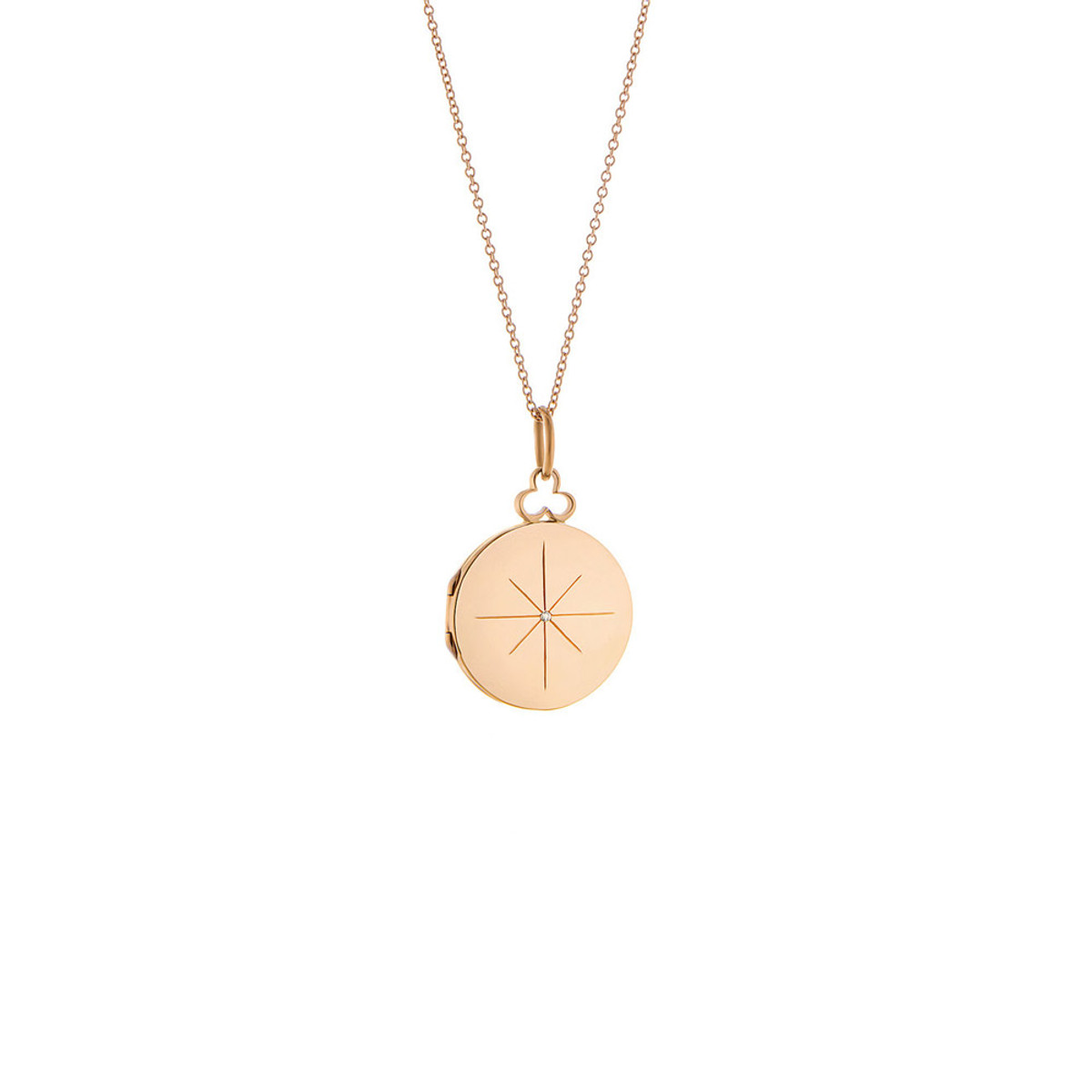 Hyde Park Collection North Star Short Chain Locket-27940 Product Image
