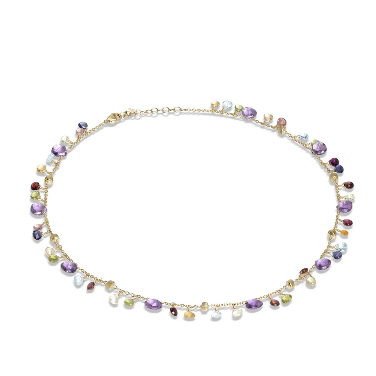 Marco Bicego 18K Yellow Gold Paradise Amethyst & Mixed Gemstone Necklace-30038 Product Image