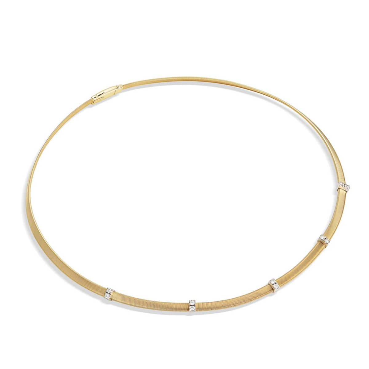 Marco Bicego 18K Yellow Gold Masai Diamond Five Station Necklace-30061