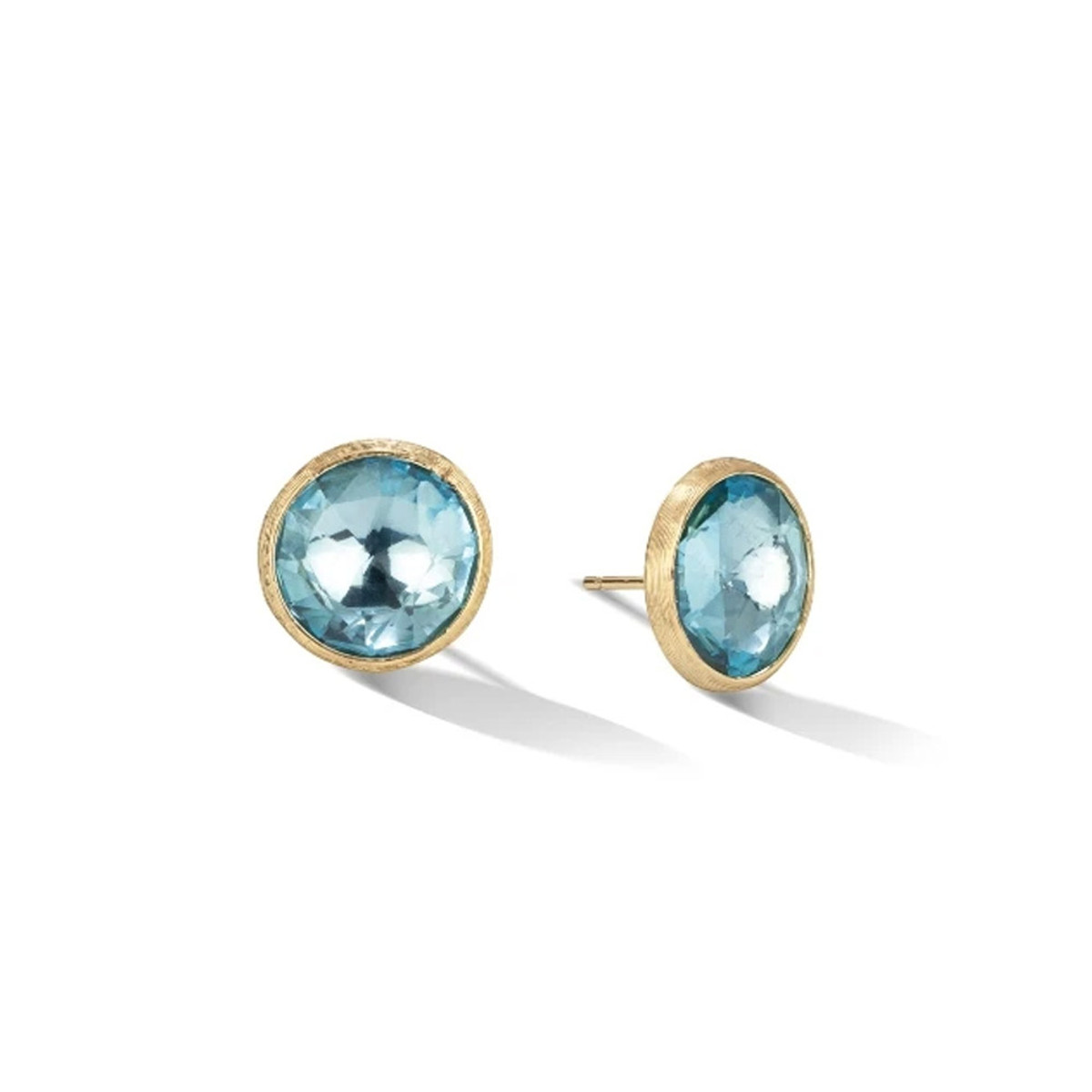 Marco Bicego 18K Yellow Gold Jaipur Blue Topaz Large Stud-30056