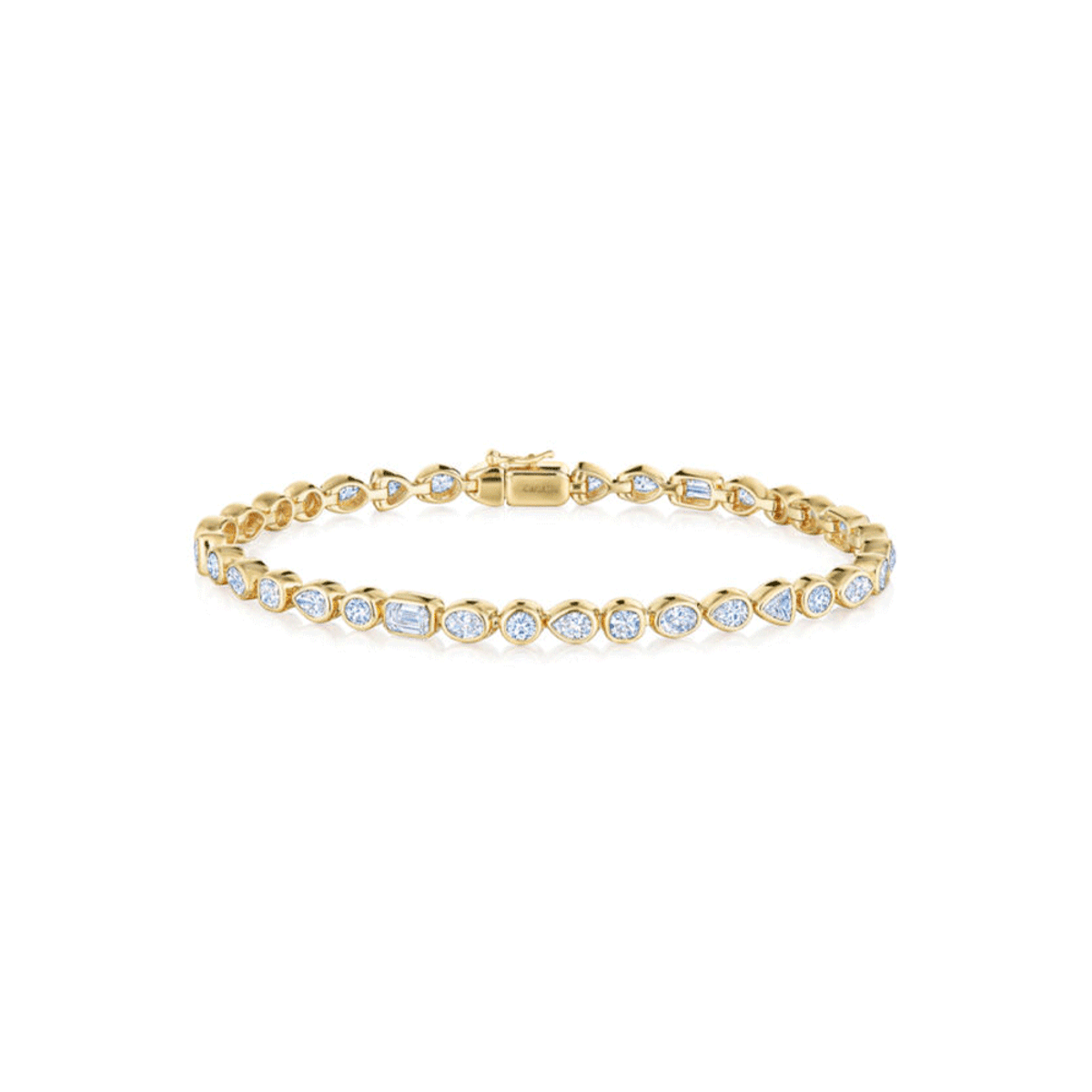 Kwiat 18K Yellow Gold Diamond Bezel Bracelet-33121 Product Image