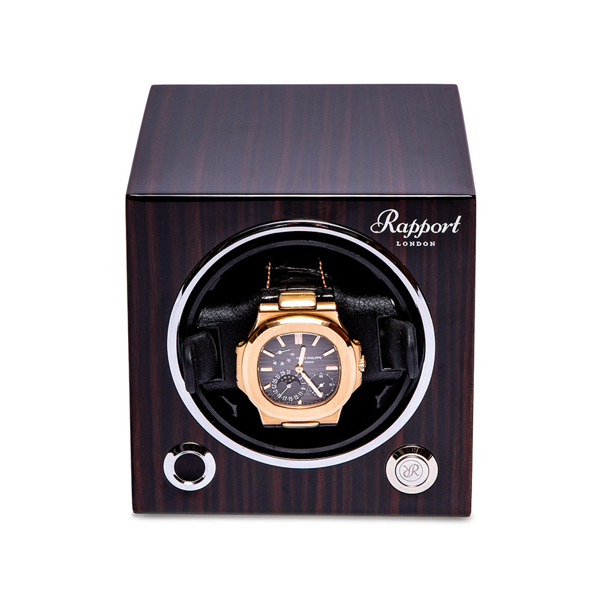 New Evolution Mkiii Watch Winder Cube Macassar-34269