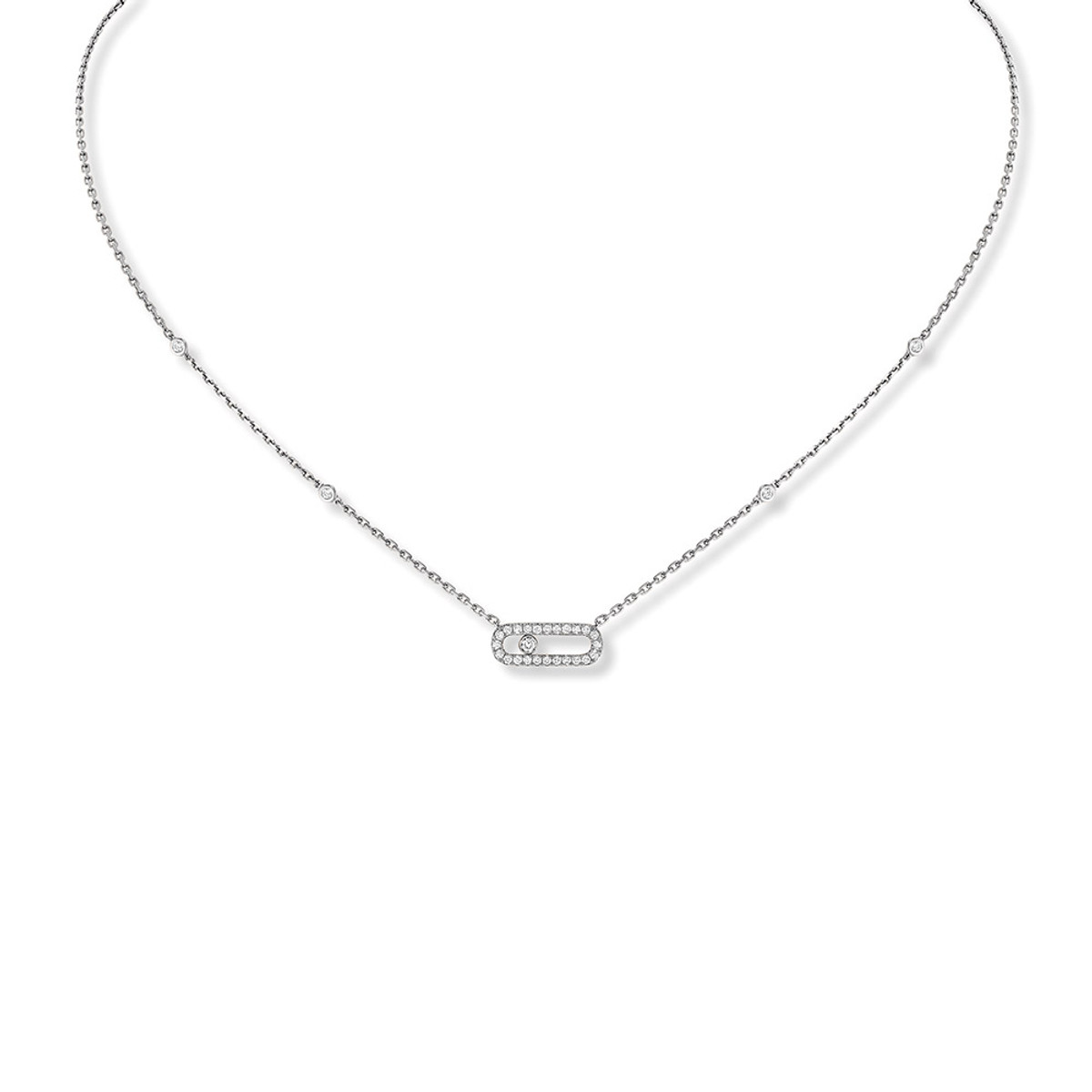 Messika Move Uno Pave Diamond Necklace-37057