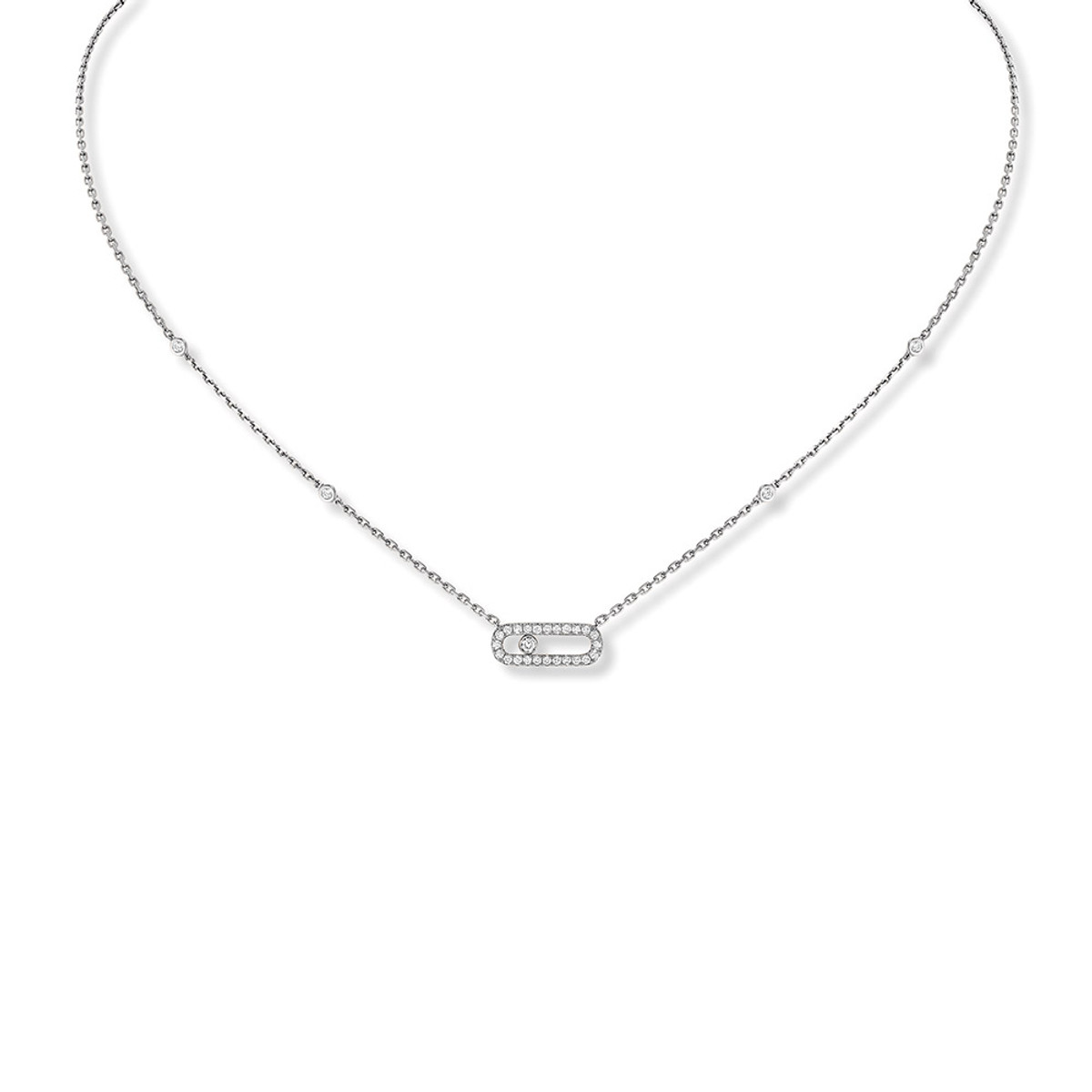 Messika Move Uno Pave Diamond Necklace-37057 Product Image