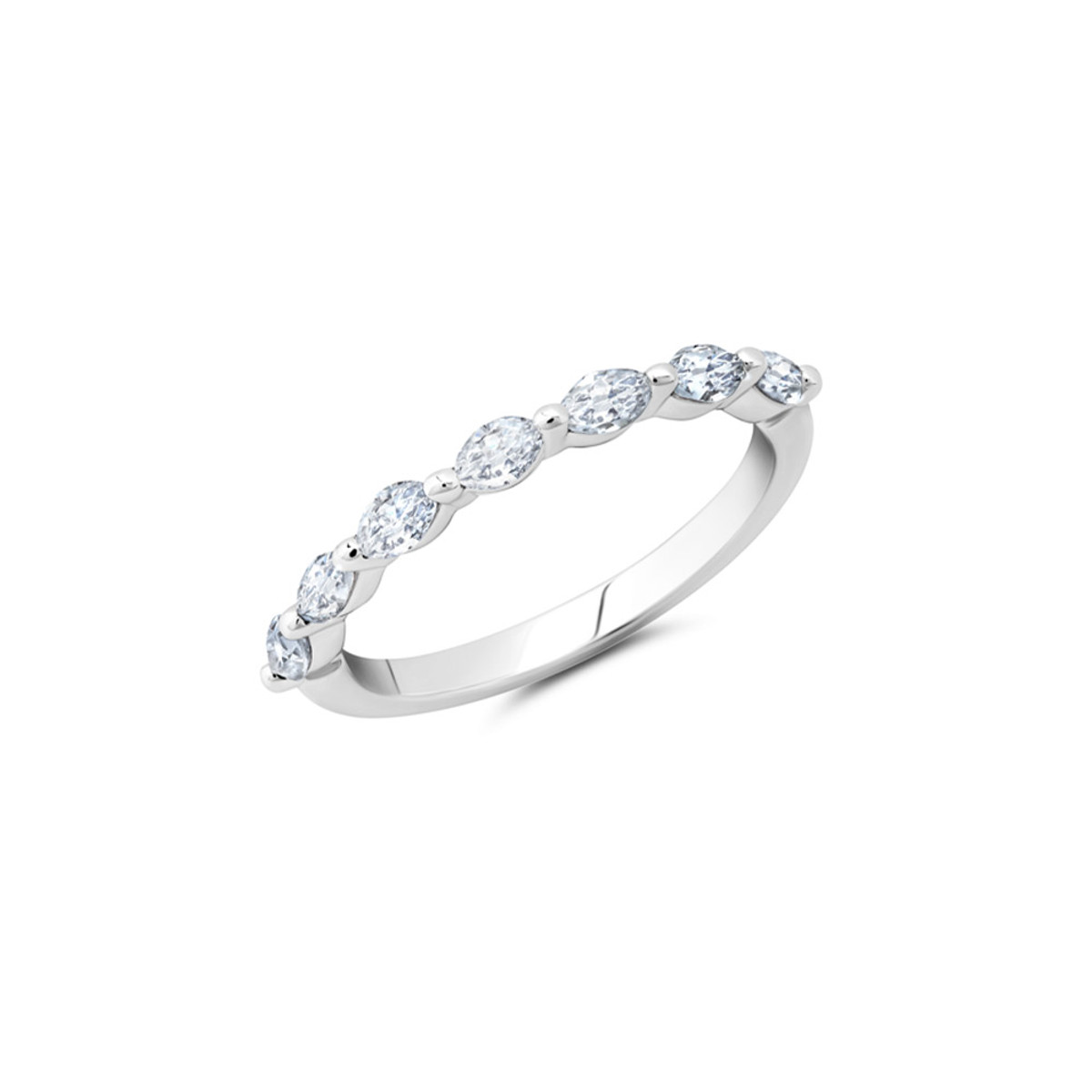 Peter Storm 14K White Gold Marquise Diamond Band-39060