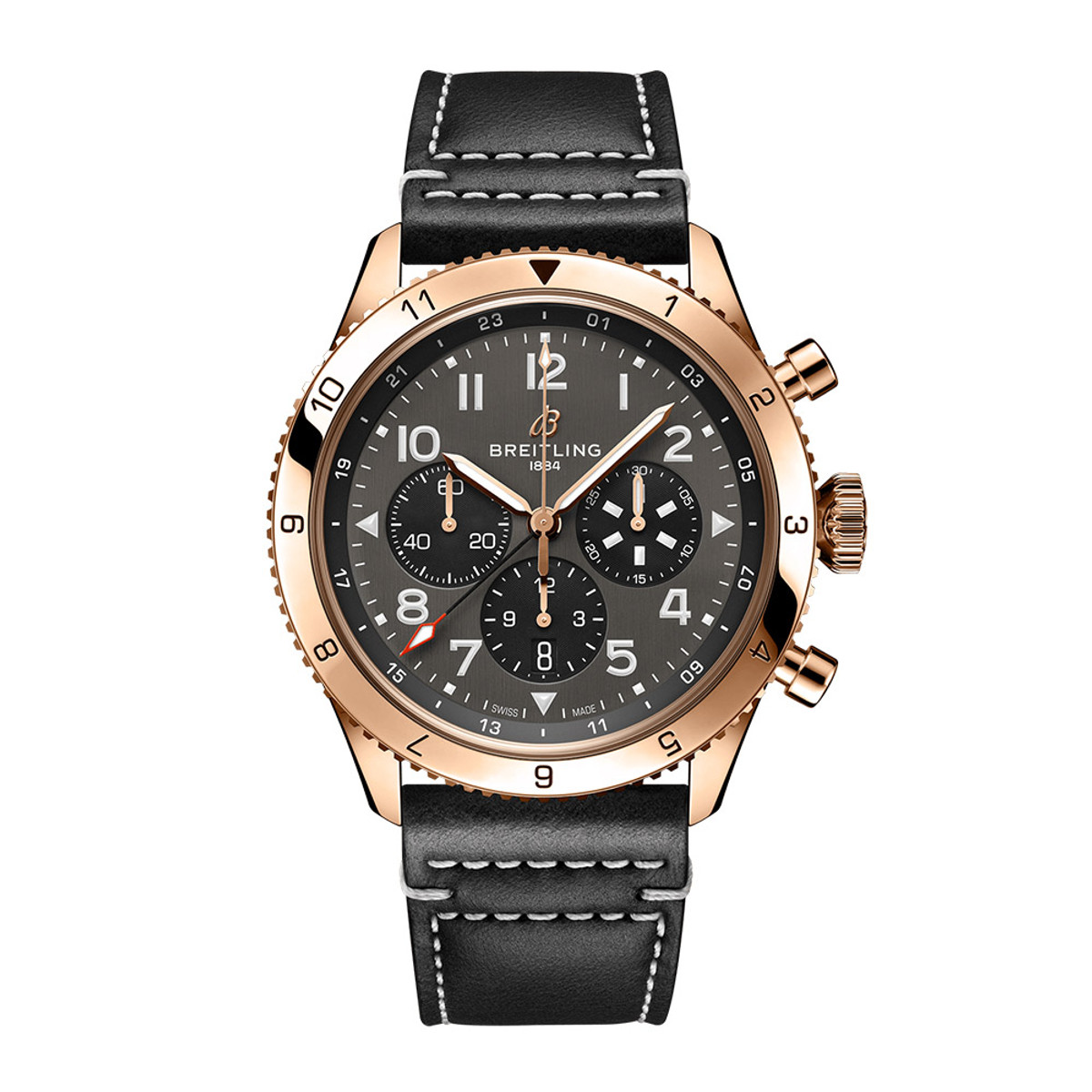 Breitling Super AVI 46 B04 Automatic Chronograph GMT P-51 Mustang 18K Rose Gold RB04451A1B1X1-39368