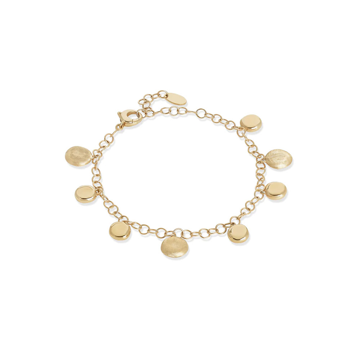 Marco Bicego 18K Yellow Gold Jaipur  Engraved and Polished Charm Bracelet-39548