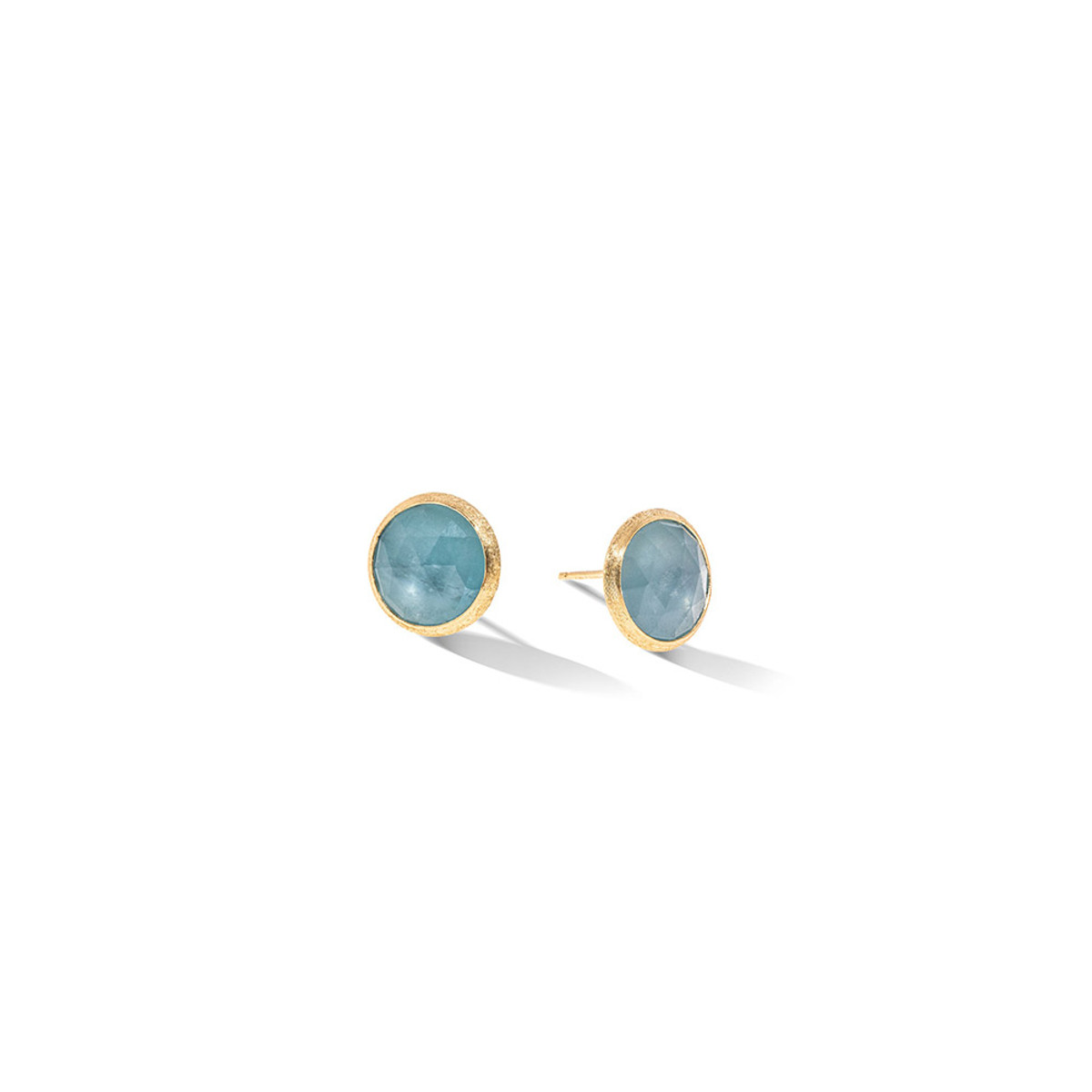 Marco Bicego 18K Yellow Gold Jaipur Aquamarine Stud Earrings-39547 Product Image