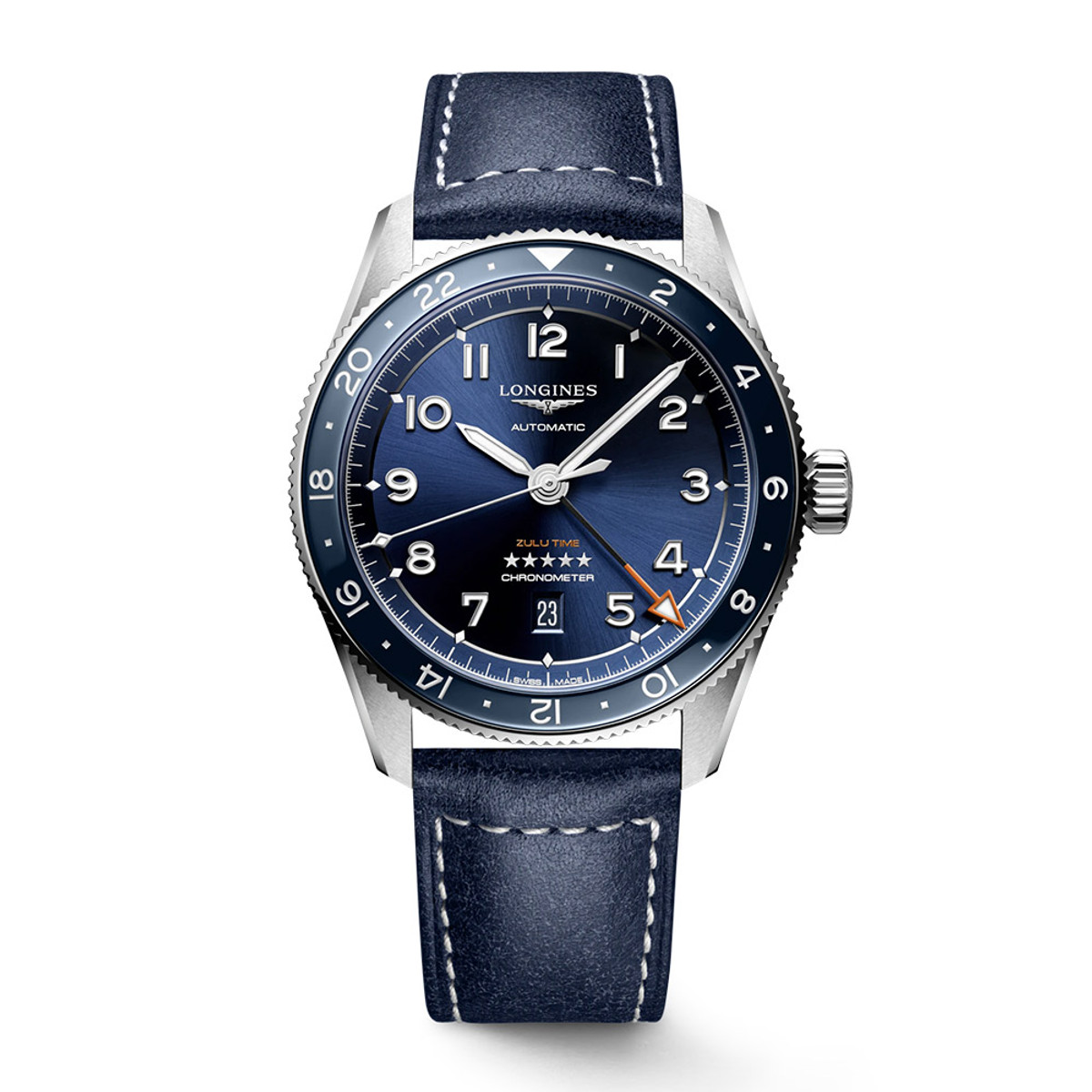 Longines Spirit Zulu Time GMT Automatic 42mm L3.812.4.93.2-40995