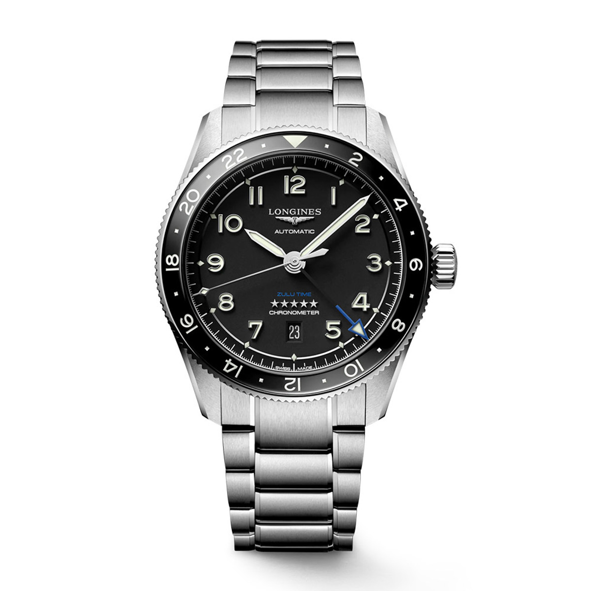 Longines Spirit Zulu Time GMT Automatic 42mm L3.812.4.53.6 Product Image