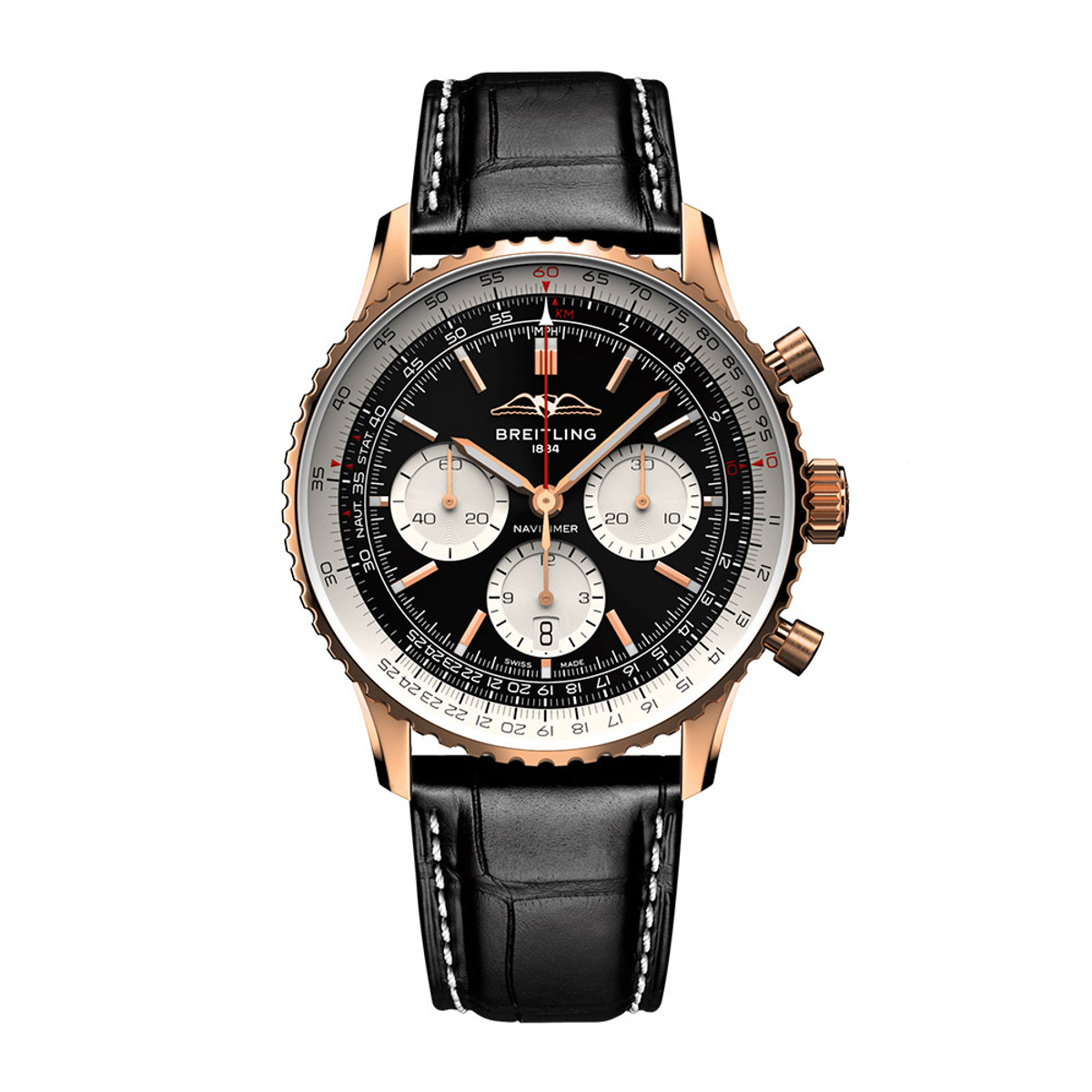 Breitling Navitimer 43 B01 Automatic Chronograph 18K Rose Gold RB0138211B1P1-41034 Product Image