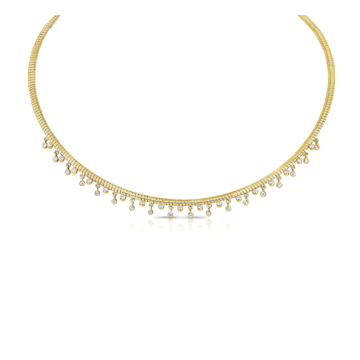 Hyde Park Collection 14K White Gold Diamond  Necklace-41794