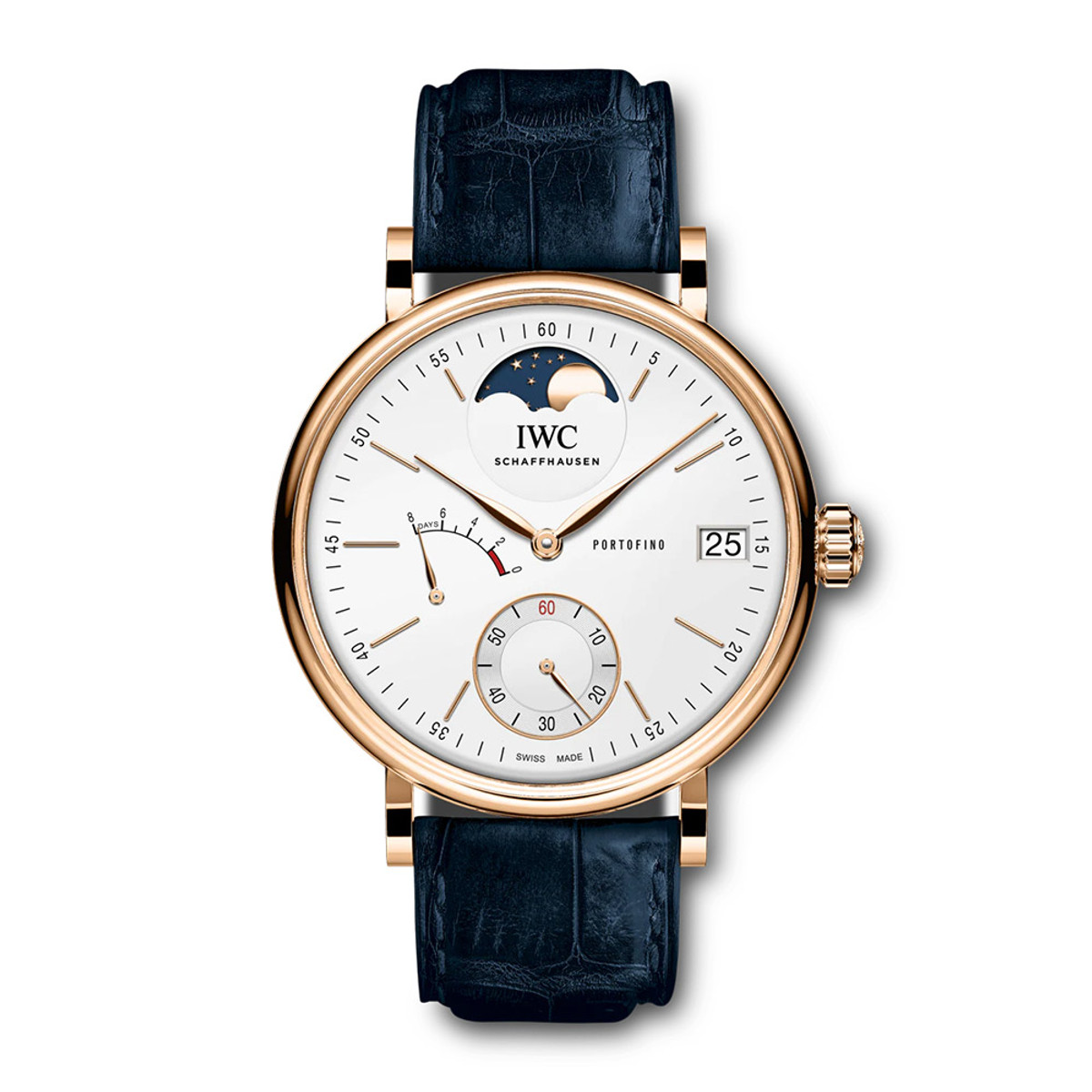 IWC Portofino Hand-Wound Moon Phase 18K Rose Gold IW516409-42127