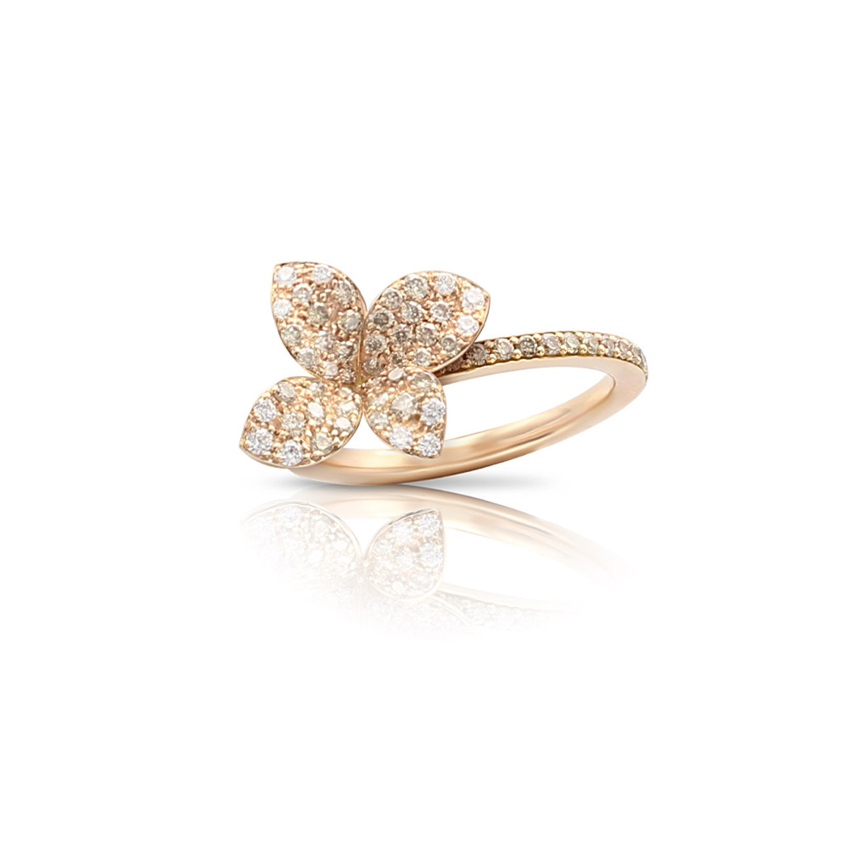 Pasquale Bruni 18K Rose Gold Diamond Petit Garden Ring-42369