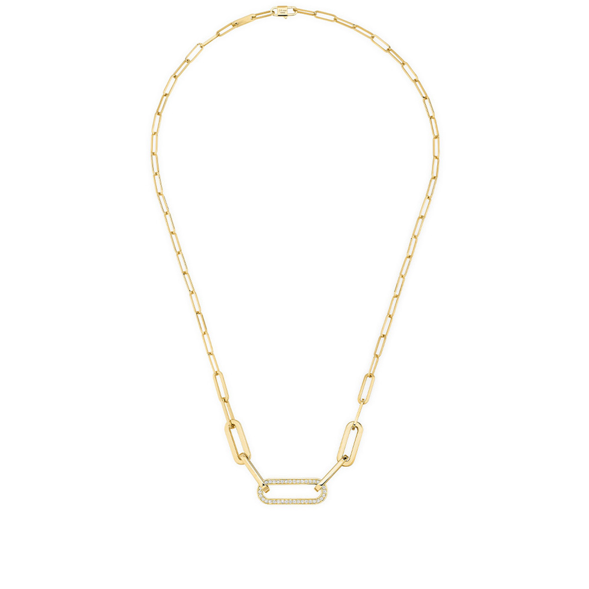 Dinh Van 18K Yellow Gold Maillon L Necklace-43081 Product Image