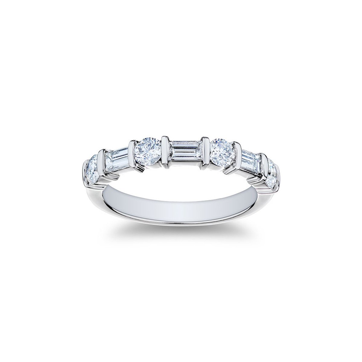 Hyde Park Collection Platinum Diamond Band-43292