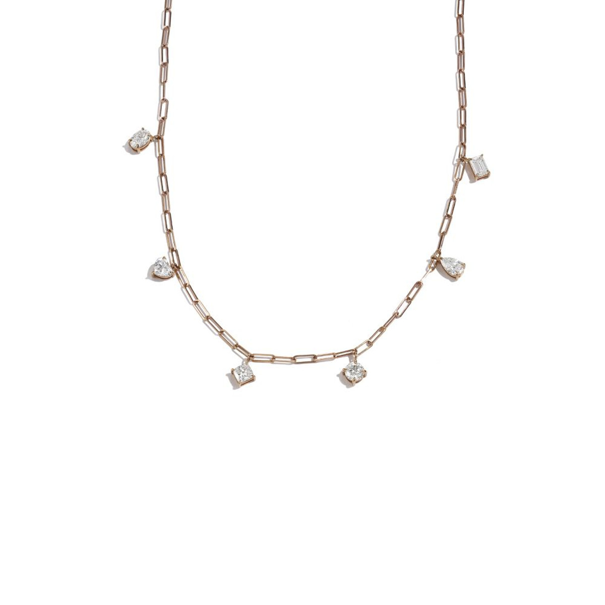 18RG DIAMOND CHARM NECKLACE-44003 Product Image