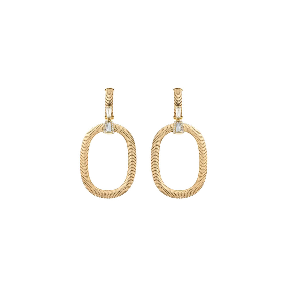 Nikos Koulis 18K Yellow Gold Feelings Diamond Earrings-44447