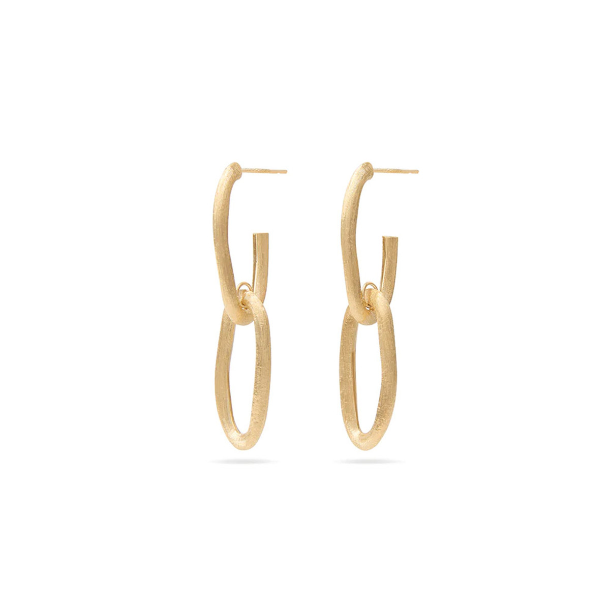 Marco Bicego Jaipur Link Collection 18K Yellow Gold Oval Double Link Earrings-44443