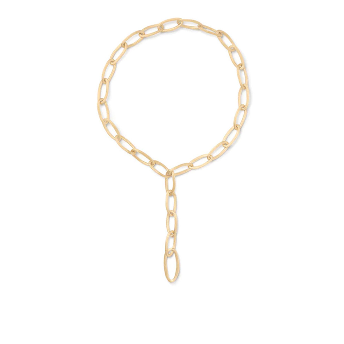 Marco Bicego Jaipur Link Collection 18K Yellow Gold Oval Link Convertible Lariat Necklace-44440
