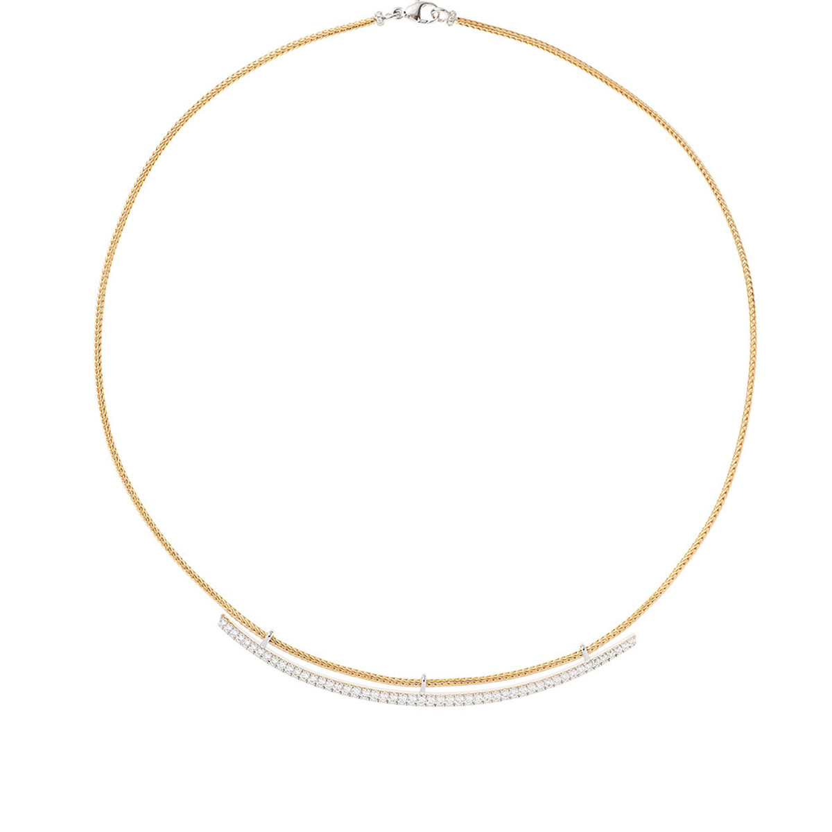Nikos Koulis 18K Yellow Gold Feeling Diamond Necklace-44451 Product Image