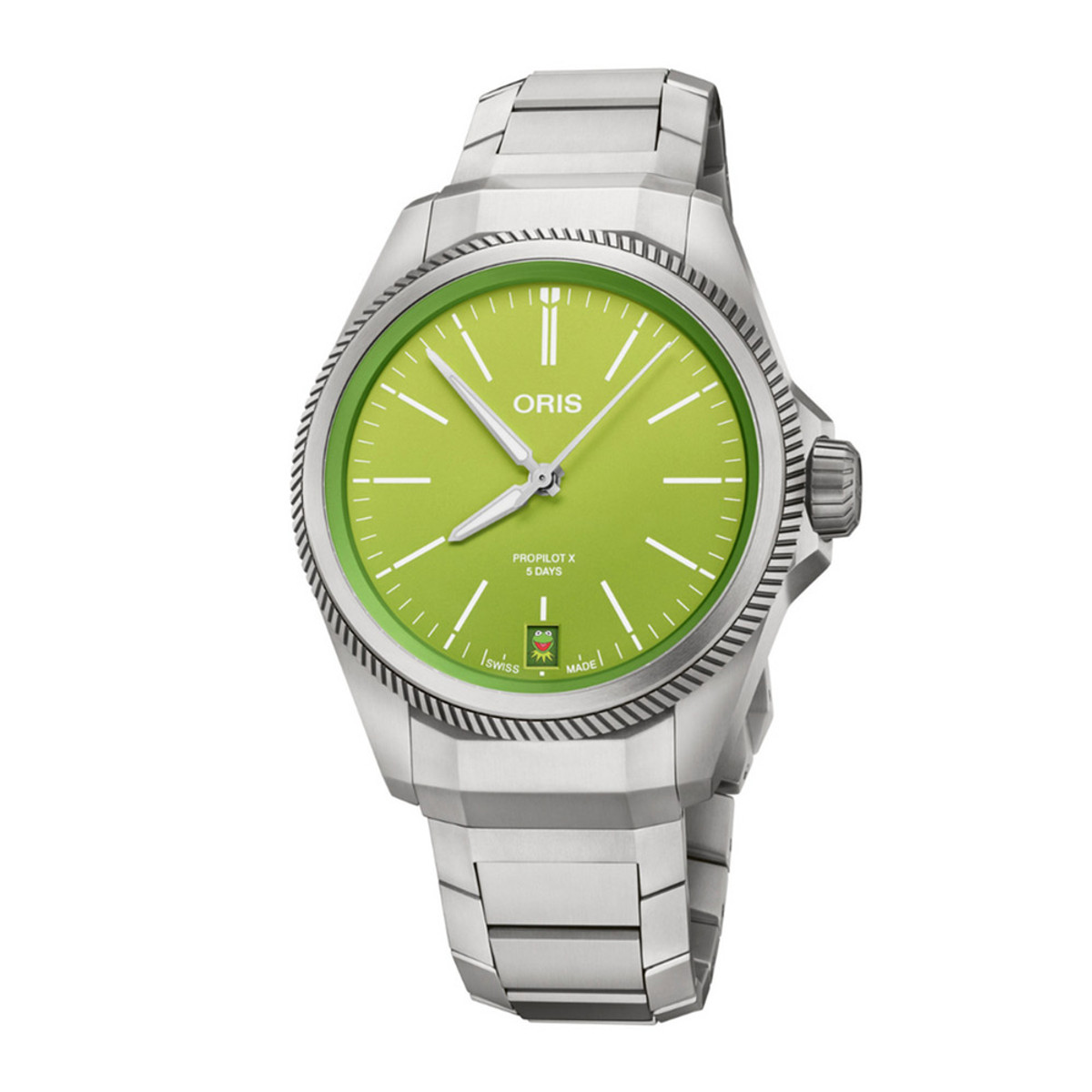 Oris ProPilot X Calibre 400 Kermit Edition 39mm Ref. 01 400 7778 7157-Set-52375 Product Image