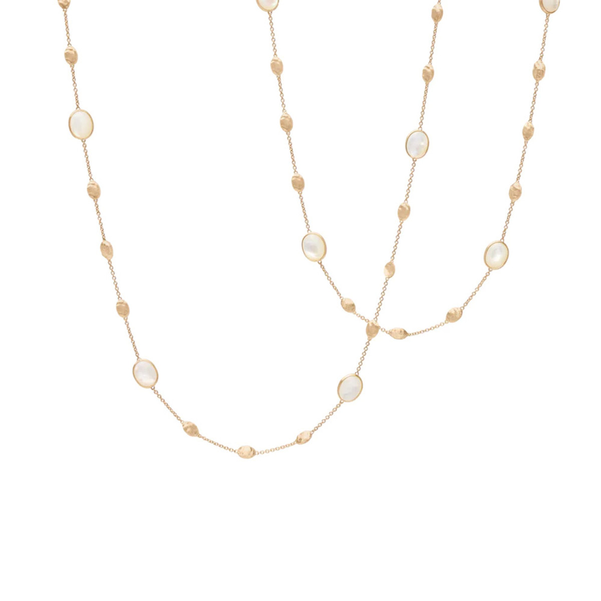 Marco Bicego Siviglia Collection 18K Yellow Gold and Mother of Pearl Long Necklace-50558