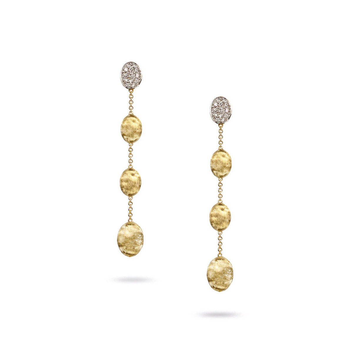 Marco Bicego 18K Yellow Gold & Diamond Pave Four Drop Earrings-50559 Product Image