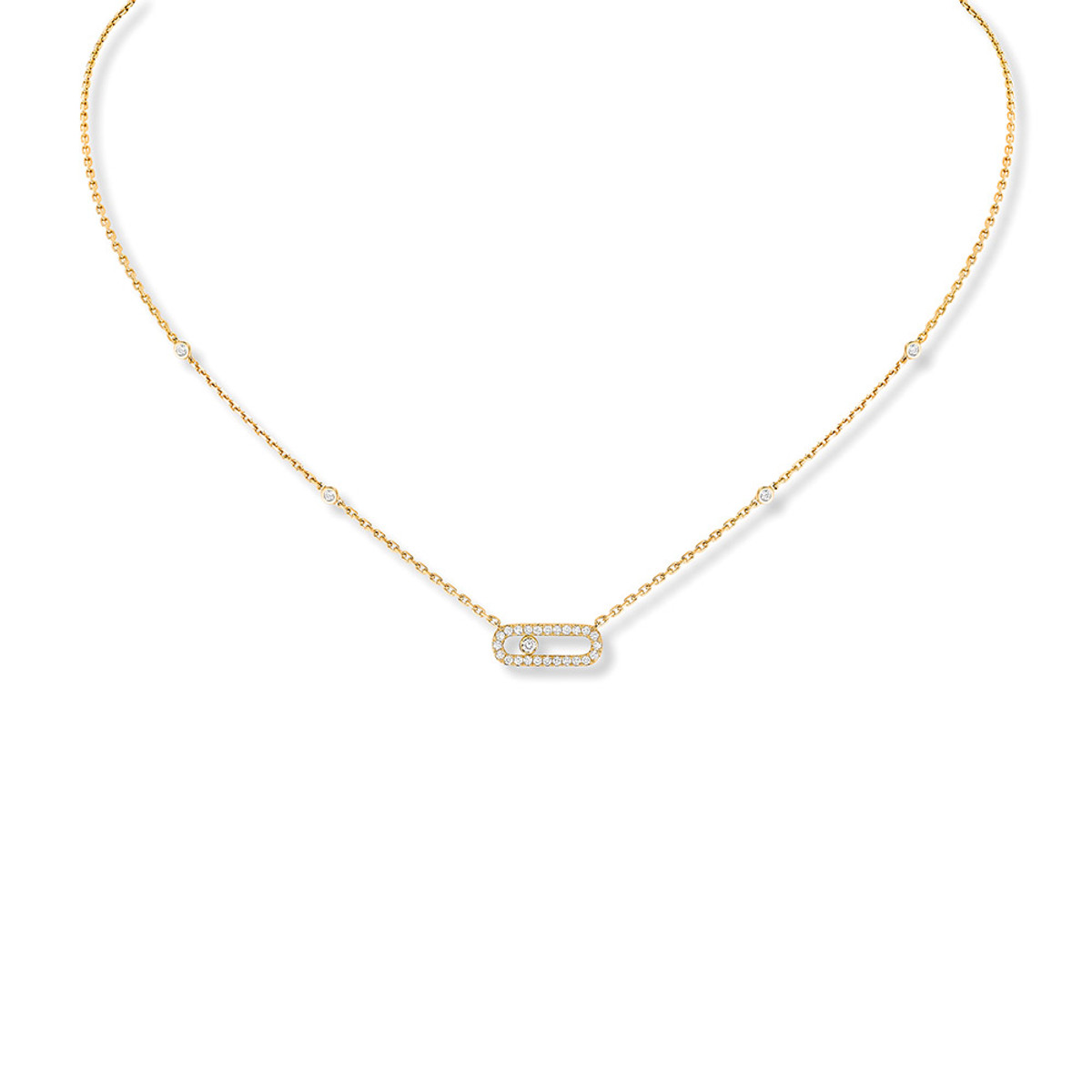 Messika Move Uno Pave Diamond Necklace-37058 Product Image
